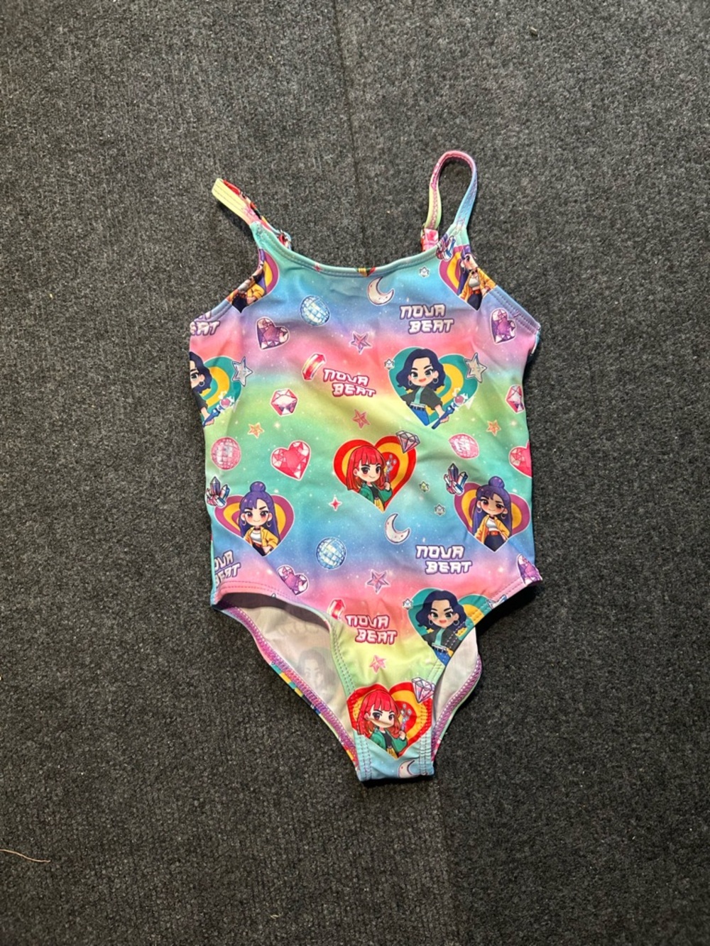 Nova Beat Girls Rainbow One-Piece Swimsuit